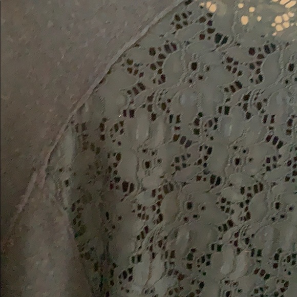 Topshop Teal sweater with lace back panel size M - Picture 7 of 7